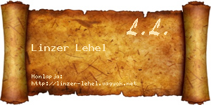 Linzer Lehel névjegykártya